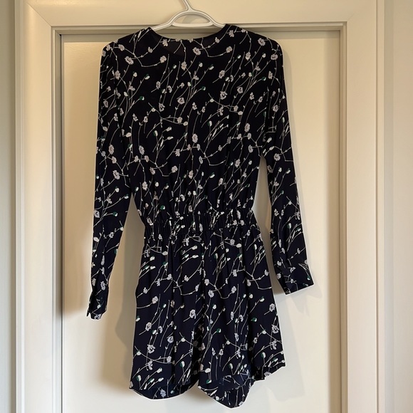 Club Monaco Navy Floral Romper - Picture 2 of 9